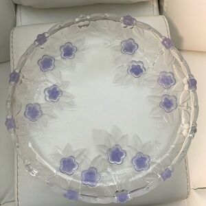 Mikasa Lavendar Floral Fields Serving Platter 13 inch Vintage